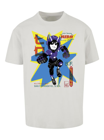 F4NT4STIC Heavy Oversize T-Shirt Big Hero 6 Hiro Manga in lightasphalt