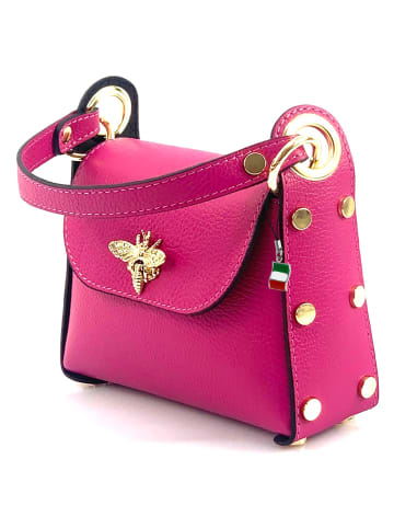 Florence Florence Umhängetasche Leder pink, fuchsia ca. 19cm