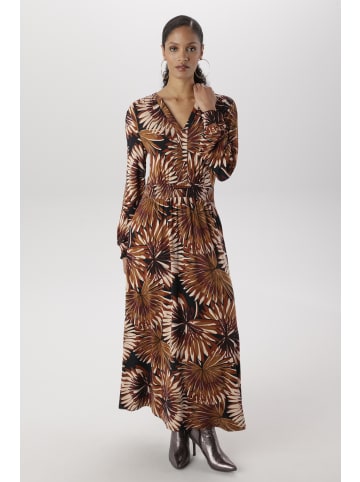 Aniston SELECTED Midikleid in terra-camel-beige-schwarz