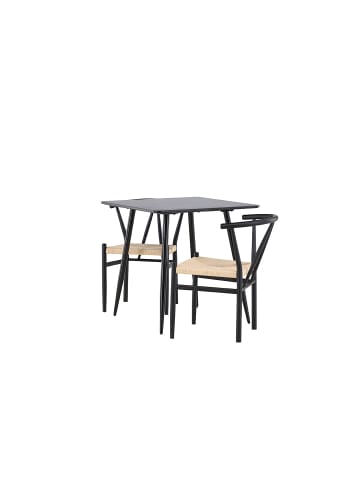 ebuy24 Essgruppe Polar (3-teilig) Noir 75 x 75 cm