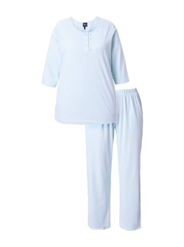Ulla Popken Pyjama in eismeerblau