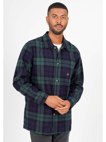 HONESTY RULES Jacket " Flannel Over Shirt " in dark-green-navy