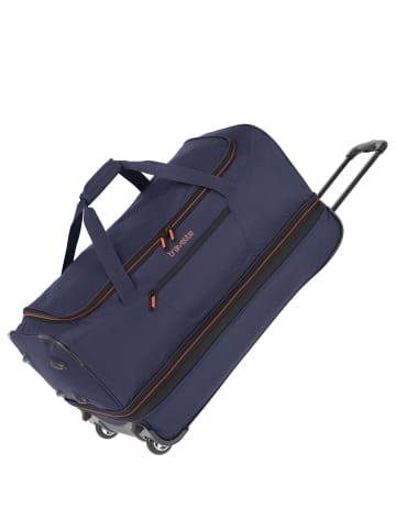 travelite Basics - Rollenreisetasche 98/119L 70 cm erw. (bordeaux) in navy