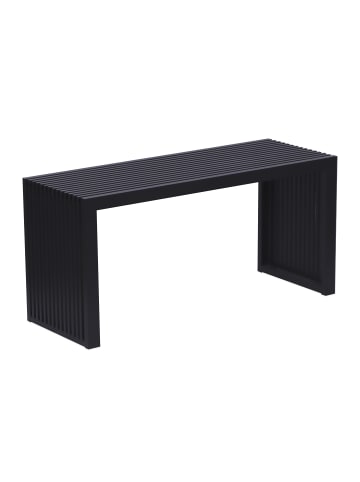 relaxdays Sitzbank in Schwarz - (B)90 x (H)43 x (T)33 cm