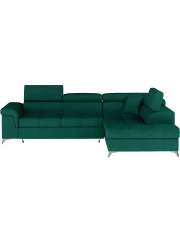 MF Design Eduardo Recamiere Rechts in Flaschengrün -  (L) 202 x (B) 275 x (H) 88 cm