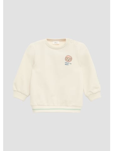 s.Oliver Sweatshirt langarm in Creme