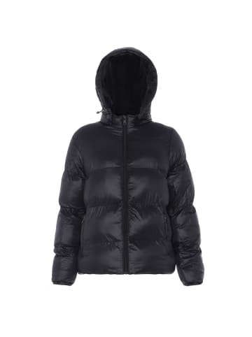 LEOMIA Damen Wattierte Winterjacke in Schwarz