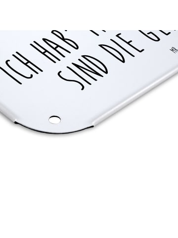 Mr. & Mrs. Panda tafel Einhorn Mann mit Spruch in Weiß