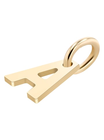 Adeliás Unisex Anhänger – Buchstabe N Buchstabenanhänger aus 375 Gold in gold