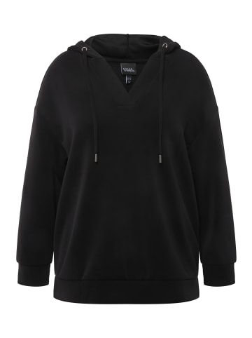 Ulla Popken Sweatshirt in schwarz