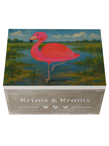 Mr. & Mrs. Panda Schatulle Flamingo Classic Design ohne Spruch in Weiß