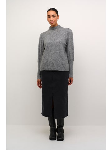 Kaffe Strickpullover KAamelia in Grey Melange