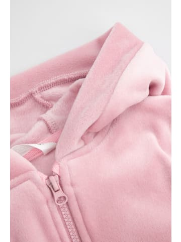 Coccodrillo Verschließbare Samtjacke in gedämpftes Rosa