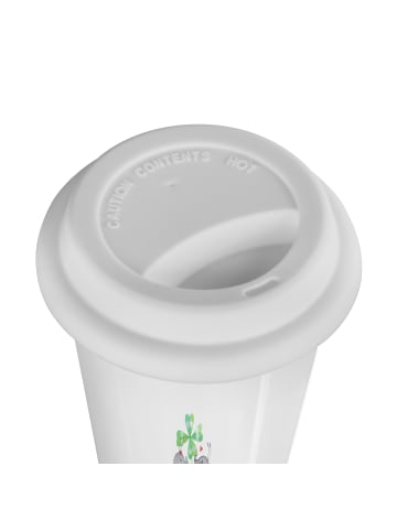 Mr. & Mrs. Panda ToGo Kaffeebecher Marienkäfer Fliegenpilz mit S... in Weiß