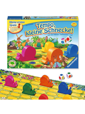 Ravensburger Laufspiel Tempo, kleine Schnecke! - Kinderspiel ab 3 Jahre 3-7 Jahre in bunt