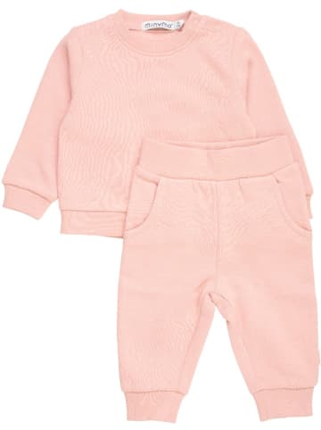 Minymo Kinder Trainingsanzug "Sweat Set (2-pcs)" in Rosa