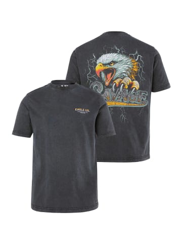 JP1880 Kurzarm T-Shirt in schwarz