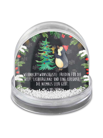 Mr. & Mrs. Panda Schneekugel Weihnachten Pinguin Weihnachtsbaum ... in Kreidetafel