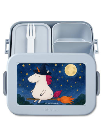 Mr. & Mrs. Panda Bentobox Einhorn Hexe Design ohne Spruch in Blau Pastell