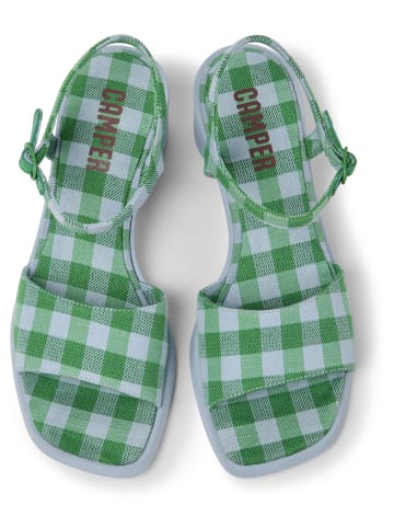 Camper Sandalen " Meda " in Grün / Blau