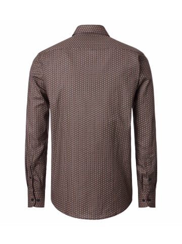 CASAMODA Freizeithemd in Kastanienbraun