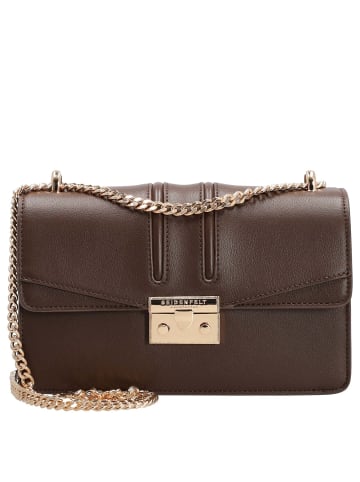 Seidenfelt Roros East-West - Umhängetasche 23 cm (black) in dark brown