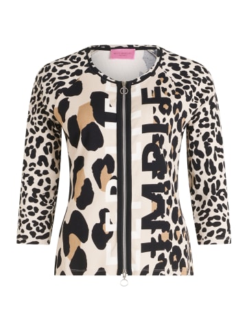 Betty Barclay Shirtjacke mit Rippenstruktur in Nature/Black