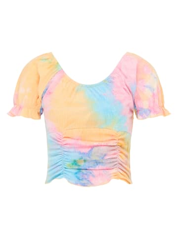 myMo Damen T-Shirt in Blau Mehrfarbig