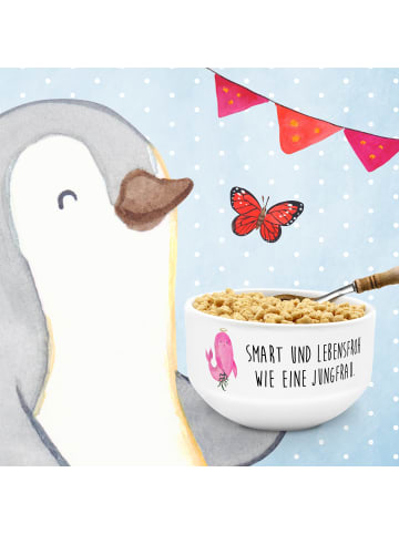 Mr. & Mrs. Panda schale Sternzeichen Jungfrau mit Spruch in Weiß