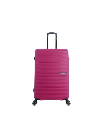 Saxoline Fiesta Trolley TSA Zahlenschloss Spinner 75 cm in fuchsia