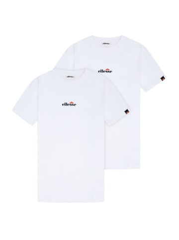 ellesse T-Shirt 2er Pack in Weiß