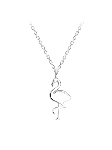 Alexander York Kette mit Anhänger FLAMINGO in 925 Sterling Silber, 2-tlg.