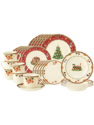Seltmann Weiden 30er Set Kombiservice Marieluise Weihnachtsnostalgie bunt in bunt