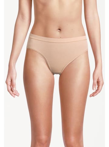 Conta Midi Slip Feinripp in Beige / dunkelblau