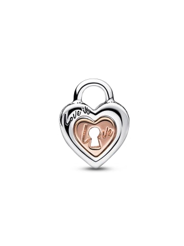 Pandora 925/- Sterling Silber & 14k rosé vergoldeter Charm