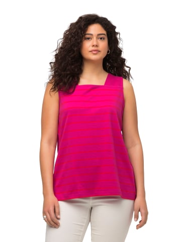 Ulla Popken Strick-Top in fuchsia pink