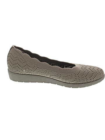 Skechers Cleo Flex Wedge Ballerina Beige