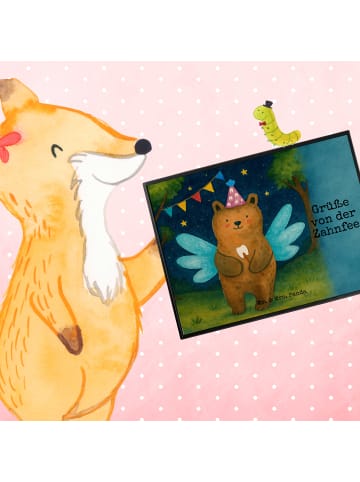 Mr. & Mrs. Panda schreibtischunterlage Bär Zahnfee Design mit Sp... in Weiß