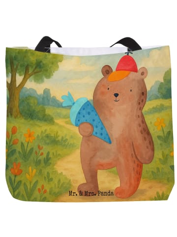 Mr. & Mrs. Panda Reisetasche Bär Schultüte Design ohne Spruch in Weiß