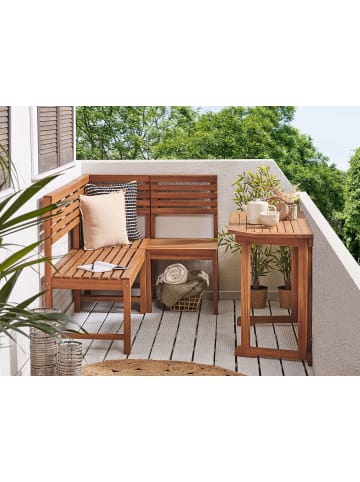 Beliani 4-tlg Bistro Set TREIA in Braun