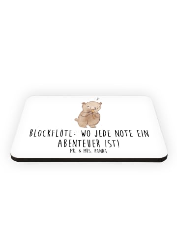 Mr. & Mrs. Panda magnet Abenteuer Blockflöte mit Spruch in Weiß