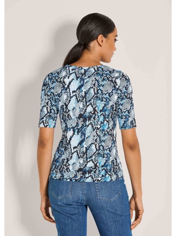 MADELEINE Modisches Oberteil mit Animal-Print in marine / nebelblau / multicolor