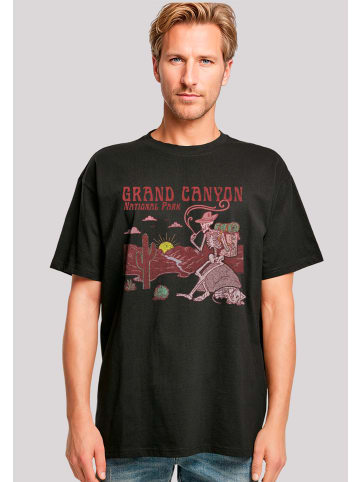 F4NT4STIC Oversize T-Shirt US National Parks Grand Canyon Sunrise in schwarz