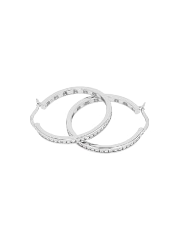 Tom Tailor Creolen Silber 925, rhodiniert in silber