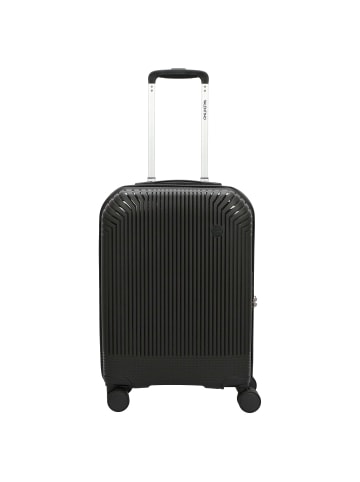 Valentino Bags Wood Carry on - 4-Rollen-Kabinentrolley S 56 cm (nero) in nero