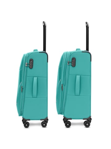 Stratic taska 4-Rollen Trolley M 65 cm mit Dehnfalte in petrol