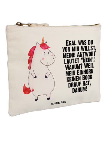 Mr. & Mrs. Panda Schulmäppchen Einhorn Wut mit Spruch in Weiß