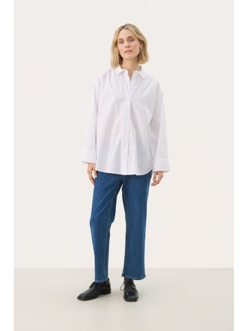 PART TWO Langarm - Hemd SavannaPW Relaxed fit in Bright White