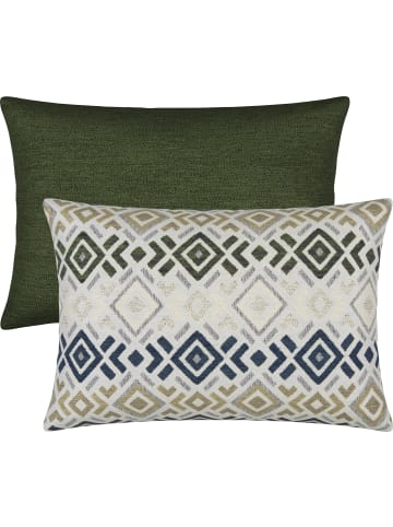Erwin Müller Jacquard Kissenhülle 2er-Pack York in grün