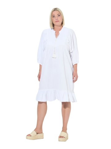 Ulla Popken Kleid in schneeweiß